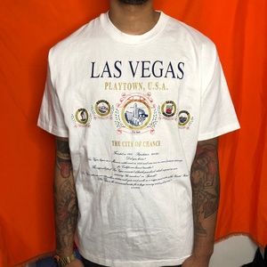 Vtg 90s Las Vegas Hanes Heavyweight shirt